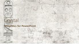  Presentation with egyptian - Presentation design enhanced with horizontal-banner-with-ancient-egyptian background and a sky blue colored foreground