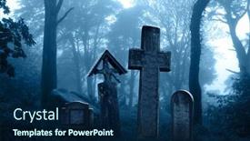  Presentation with banner blue - Slides featuring horizontal-banner-with-night-nature background and a navy blue colored foreground