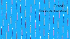  Presentation with birthday card - Presentation theme consisting of horizontal-congratulation-composition-from-multicolored background and a cyan colored foreground