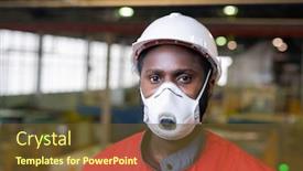  Presentation with black copper radiator of engine - Audience pleasing PPT layouts consisting of horizontal-head-and-shoulders-portrait backdrop and a tawny brown colored foreground