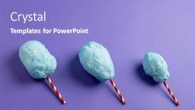  Presentation with sweet candy - Presentation theme consisting of horizontal-image-of-homemade-blue background and a light blue colored foreground