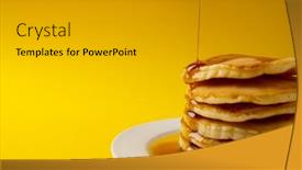  Presentation with healthy food - Slides featuring horizontal-image-of-maple-syrup background and a  colored foreground