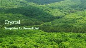  Presentation with green lines - Cool new presentation design with horizontal lines - aerial view of a green backdrop and a tawny brown colored foreground