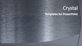  Presentation with high quality - Beautiful presentation theme featuring horizontal lines - high quality smooth metal texture backdrop and a  colored foreground