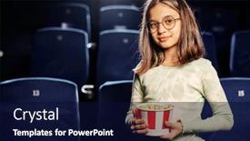  Presentation with navy blue - PPT theme having horizontal-medium-portrait-of-beautiful background and a navy blue colored foreground