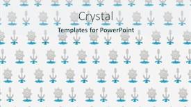  Presentation with anchors - Amazing PPT theme having horizontal-pattern-from-shadows backdrop and a sky blue colored foreground