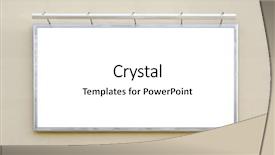  Presentation with advertising - Slide deck with horizontal poster - one white billboard for advertising background and a  colored foreground