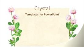  Presentation with flower vintage - Cool new slide deck with horizontal-retro-card-with-wild backdrop and a cream colored foreground