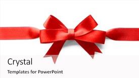  Presentation with frames isolated on white brown - Amazing presentation theme having horizontal ribbon with bow isolated backdrop and a  colored foreground