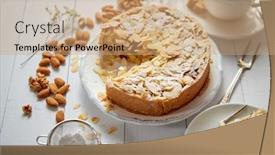  Presentation with cup cake - Colorful presentation theme enhanced with horizontal-shot-of-a-whole backdrop and a coral colored foreground