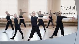  Presentation with dance - Slides enhanced with horizontal-shot-of-professional-young background and a soft green colored foreground