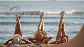  Presentation with straw - Slides featuring horizontal-shot-of-three-young background and a lemonade colored foreground