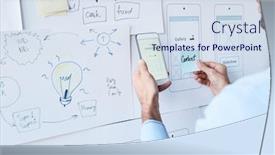  Presentation with blue design - Beautiful PPT layouts featuring horizontal-shot-of-unrecognizable-young backdrop and a sky blue colored foreground