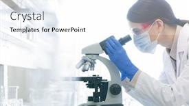  Presentation with specimen - Amazing slides having horizontal-side-view-shot backdrop and a white colored foreground