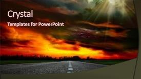  Presentation with asphalt road animtion - Cool new slide deck with global healthcare globe and stethoscope backdrop and a light blue colored foreground