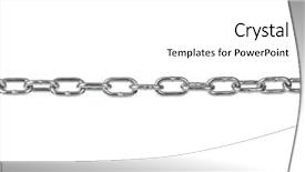  Presentation with chain - Amazing presentation theme having horizontal vertical lines - chain - isolated on white backdrop and a white colored foreground