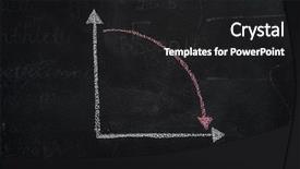  Presentation with vertical - Colorful slides enhanced with horizontal vertical lines - chalkboard with finance business graph backdrop and a dark gray colored foreground