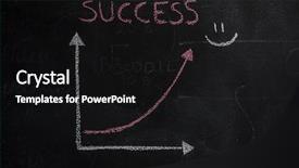  Presentation with vertical - Presentation theme having horizontal vertical lines - chalkboard with finance business graph background and a black colored foreground