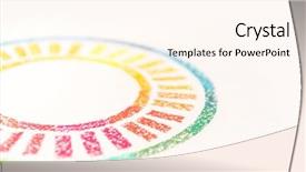  Presentation with circle - Cool new theme with horizontal vertical lines - cropped photo of circle drawn backdrop and a cream colored foreground