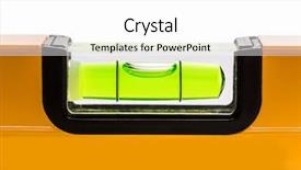  Presentation with bubble - Theme consisting of horizontal vertical lines - green bubble level background and a white colored foreground