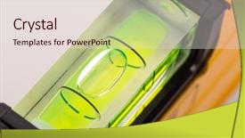  Presentation with bubble - Amazing presentation having horizontal vertical lines - green bubble level backdrop and a lemonade colored foreground