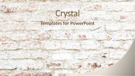  Presentation with old brick wall texture - Beautiful PPT layouts featuring horizontal vertical lines - old brick wall texture backdrop and a sky blue colored foreground