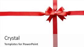  Presentation with octopus on isolated white - Audience pleasing slides consisting of horizontal vertical lines - two ribbons and bow isolated backdrop and a white colored foreground