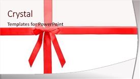  Presentation with octopus on isolated white - Colorful PPT theme enhanced with horizontal vertical lines - two ribbons and bow isolated backdrop and a lemonade colored foreground