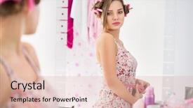  Presentation with hormone - Amazing PPT layouts having hormone - girl in puberty observe her backdrop and a lemonade colored foreground