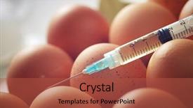  Presentation with hormone - PPT layouts enhanced with hormone manipulation with syringe background and a red colored foreground