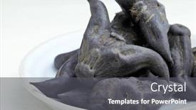  Presentation with water - Cool new presentation with horn-shaped-water-caltrop backdrop and a dark gray colored foreground