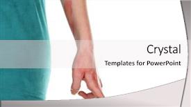  Presentation with injury - Colorful theme enhanced with horrible burns on female hand backdrop and a white colored foreground