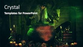  Presentation with light green - Presentation consisting of horrible-old-witch-brews-magic background and a black colored foreground