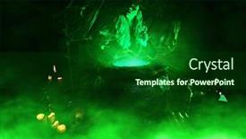  Presentation with witchcraft - Colorful presentation theme enhanced with horrible-old-witch-brews-witchcraft backdrop and a forest green colored foreground
