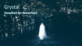  Presentation with enchanted - Theme with horror-background-of-a-ghostly background and a ocean colored foreground