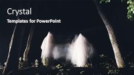  Presentation with enchanted - Presentation theme featuring horror-background-of-a-ghostly background and a wine colored foreground