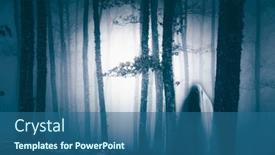  Presentation with enchanted - Slide deck having horror-background-of-a-ghostly background and a ocean colored foreground