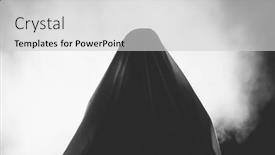  Presentation with dark night - Theme enhanced with horror-background-of-a-ghostly and a  colored foreground