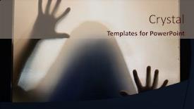  Presentation with horror - Slides consisting of horror-ghost-figure-behind background and a soft green colored foreground