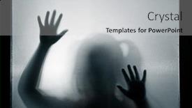  Presentation with black girl - Slide deck enhanced with horror-ghost-girl-behind background and a light gray colored foreground