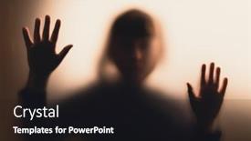  Presentation with horror - Presentation theme enhanced with horror-ghost-girl-behind background and a black colored foreground