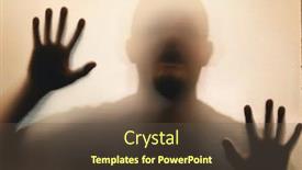  Presentation with horror - Slide deck having horror-ghost-man-behind background and a tawny brown colored foreground