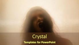  Presentation with horror - Presentation theme with horror-ghost-woman-behind background and a tawny brown colored foreground