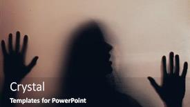  Presentation with horror - PPT theme having horror-ghost-woman-behind background and a black colored foreground