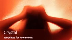  Presentation with horror - Theme enhanced with horror-ghost-woman-behind background and a wine colored foreground