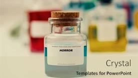  Presentation with hormones - Presentation theme with horror-pheromones-hormones-and-neurostimulants background and a soft green colored foreground