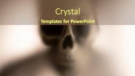  Presentation with grim reaper - PPT layouts consisting of horror-skeleton-or-grim-reaper background and a tawny brown colored foreground