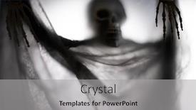  Presentation with grim reaper - Theme with horror-skeleton-or-grim-reaper background and a light gray colored foreground