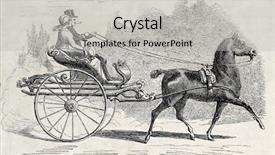  Presentation with dutch - Beautiful presentation theme featuring horse cart - antique illustration of an dutch backdrop and a light gray colored foreground