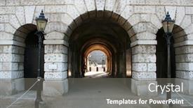  Presentation with london - PPT theme enhanced with horse guards parade arch london background and a gray colored foreground